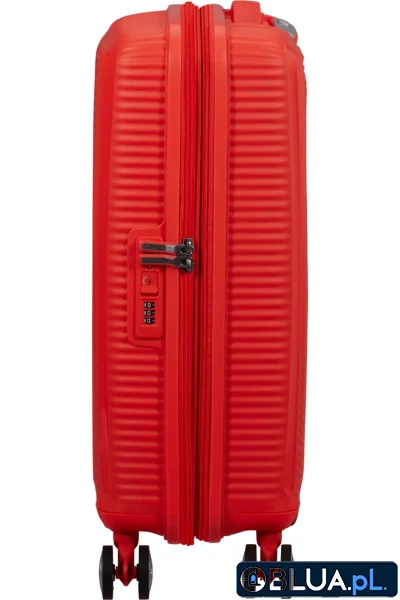 Walizka kabinowa American Tourister Soundbox 55 cm powiększana pomarańczowa